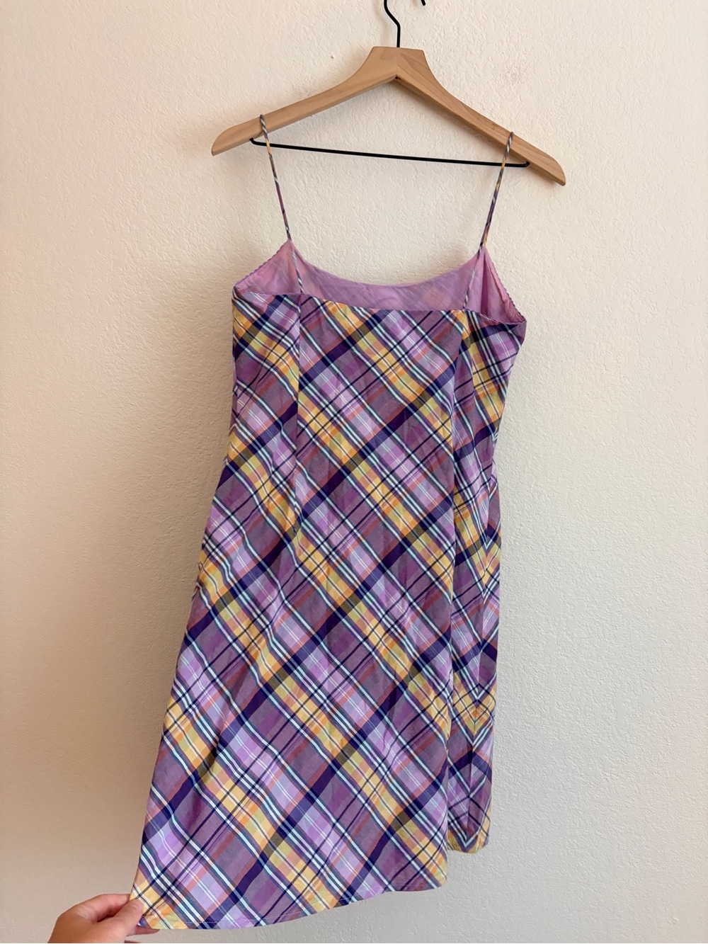Vintage 90s Ralph Lauren Plaid Slip Dress - Picture 2 of 13